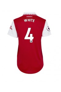 Arsenal Benjamin White #4 Voetbaltruitje Thuis tenue Dames 2022-23 Korte Mouw